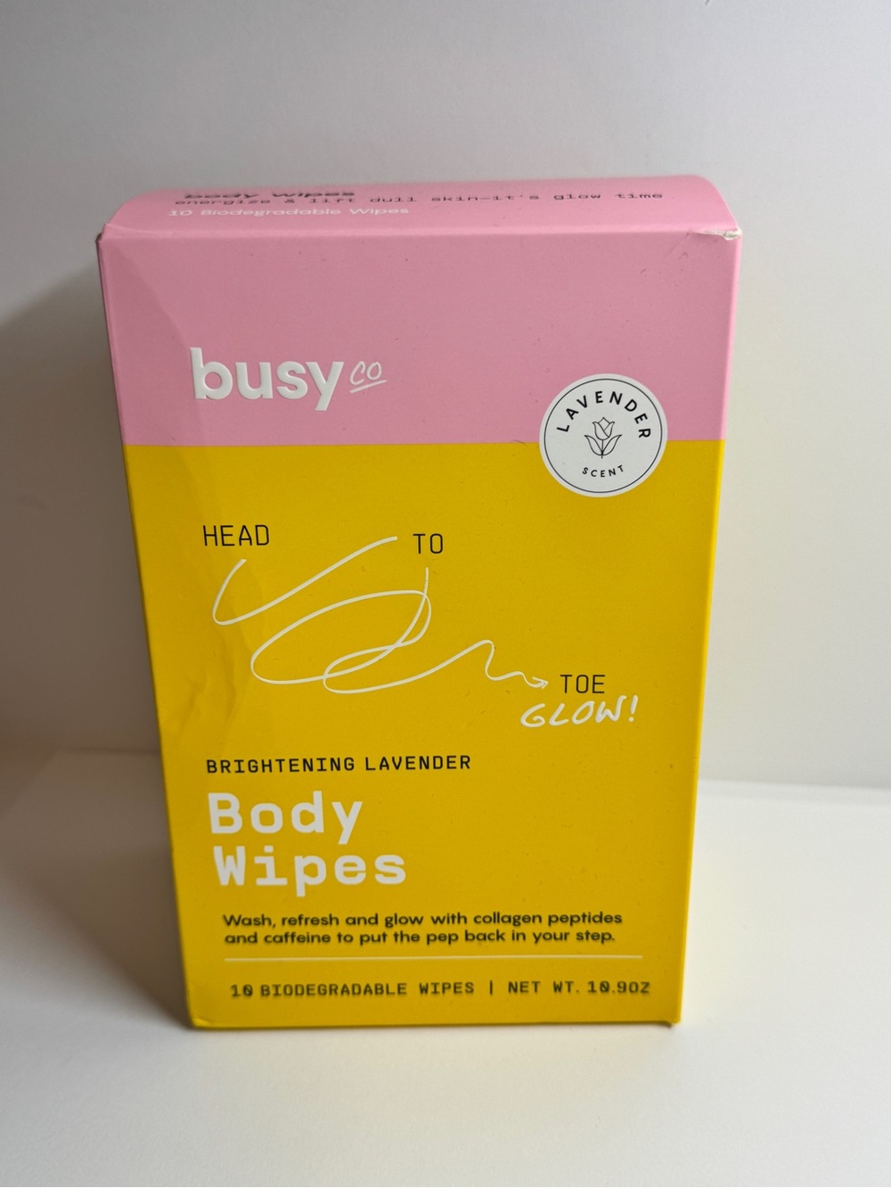 Brightening Lavender Body Wipes‎ - Pink & Yellow